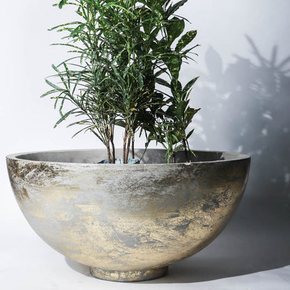 Evia Planter (Gold Leaf )