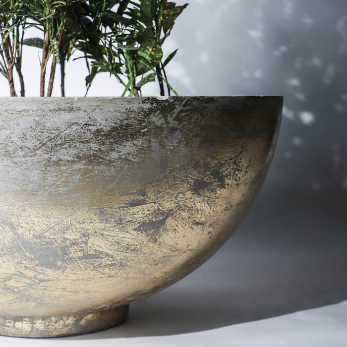 Evia Planter (Gold Leaf )