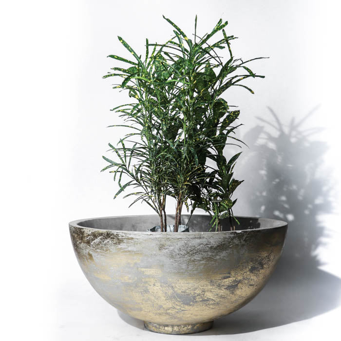 Evia Planter (Gold Leaf )