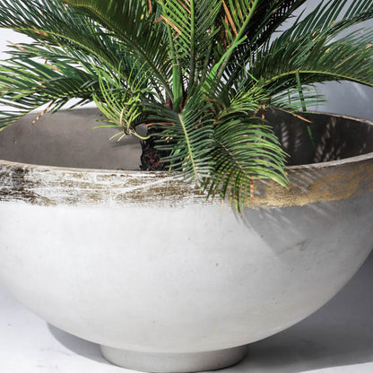 Evia Planter (Rim In Gold Leaf)