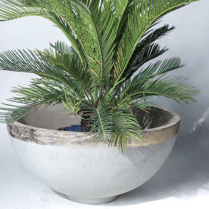 Evia Planter (Rim In Gold Leaf)