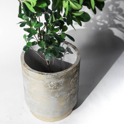 Angistri Planter- Large In (Gold Leaf)