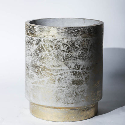 Angistri Planter- Large In (Gold Leaf)