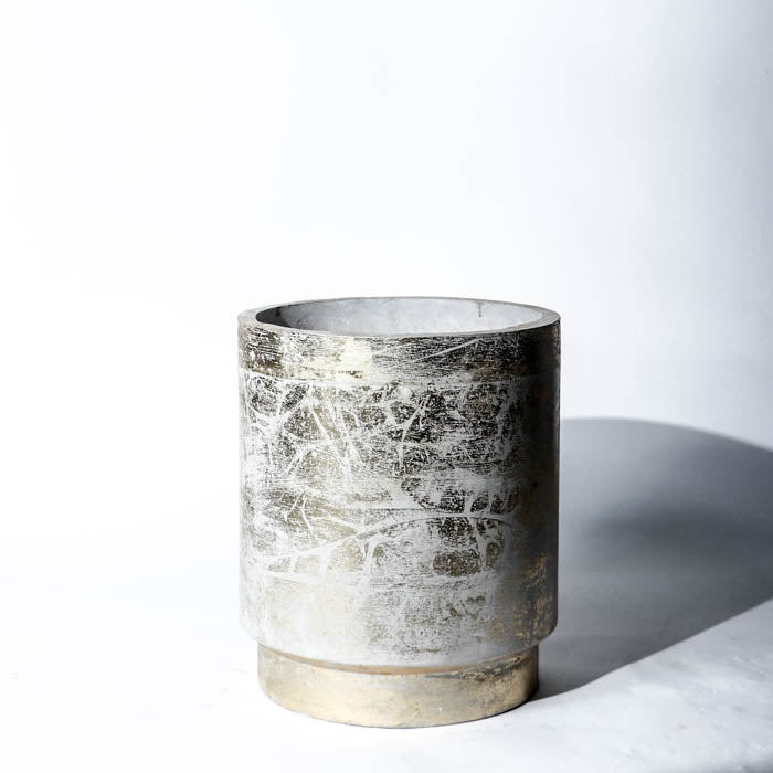 Angistri Planter- Large In (Gold Leaf)