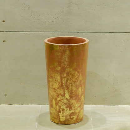 Alban Planter (Camel In Gold Foil)