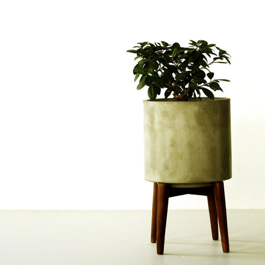 Malton Planter (Large) With Wood Stand