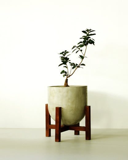 Brighton Planter (Medium) With Wood Stand