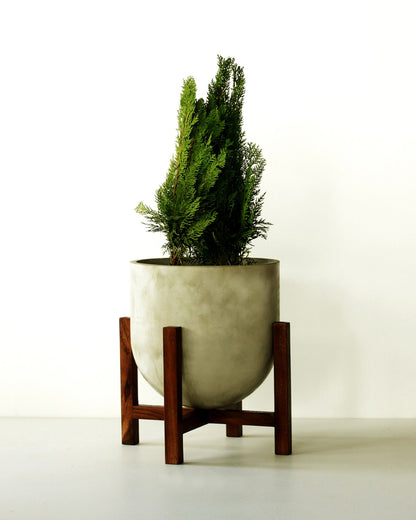 Brighton Planter (Large) With Wood Stand