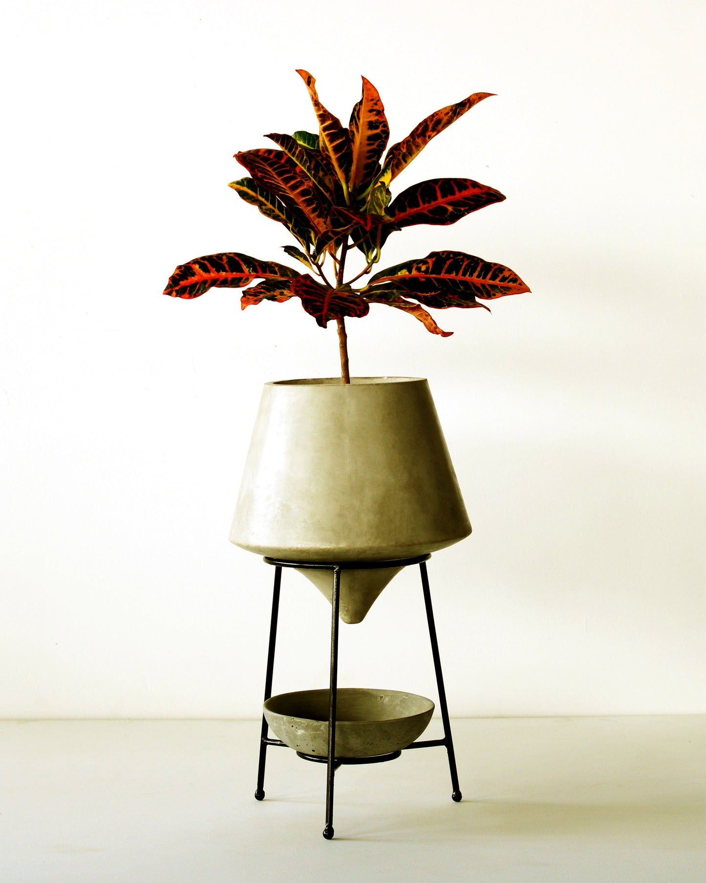 Venus Planter With Metal Stand